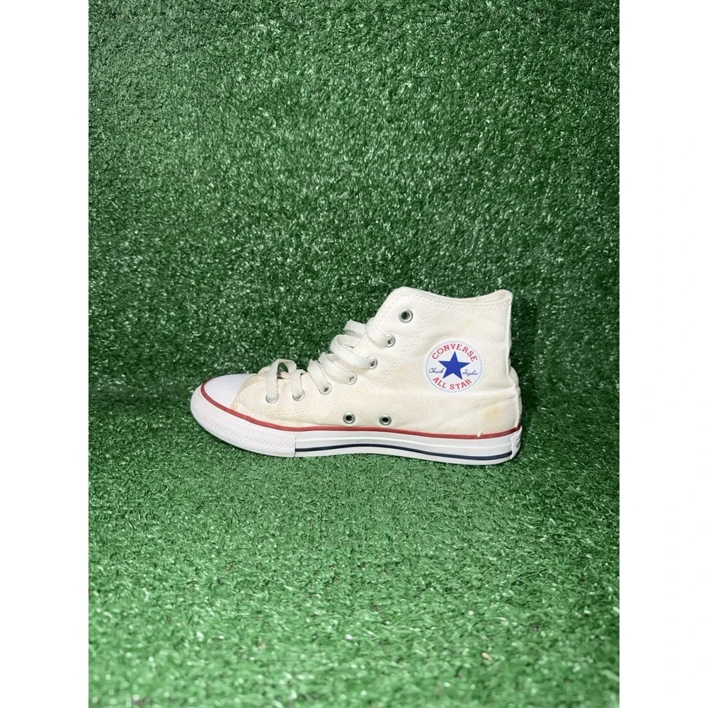 Converse All Star High Top Youth Size 2.5Y White Classic Shoes Retro Sneakers